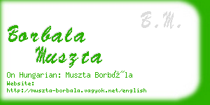 borbala muszta business card